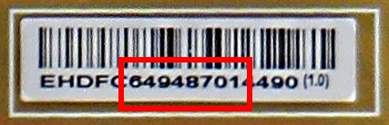 LG Power Supply label