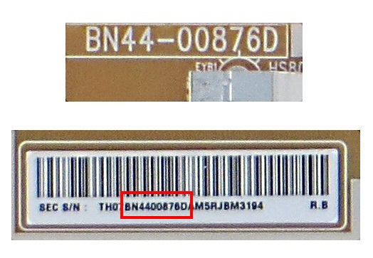 Samsung Power Supply label